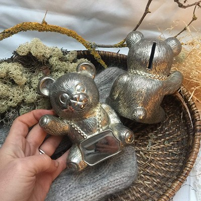 Копилка Мишка металл