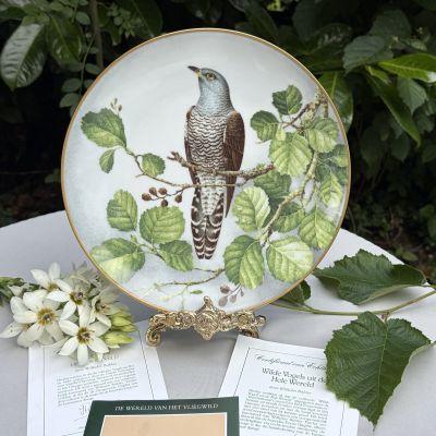 Тарелка Franklin Porcelain Птицы 23 см фарфор Франция 1984 г