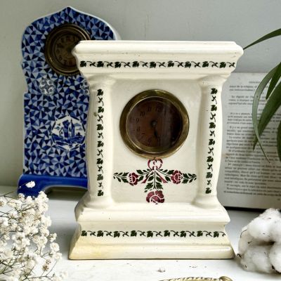 Часы настольные 19 см фарфор Германия реставрация