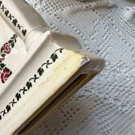 Часы настольные 19 см фарфор Германия реставрация