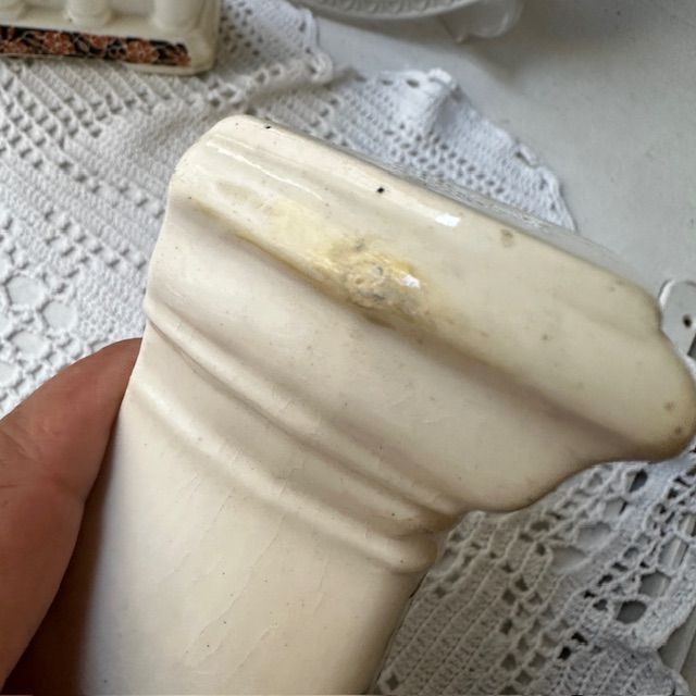 Часы настольные 19 см фарфор Германия реставрация