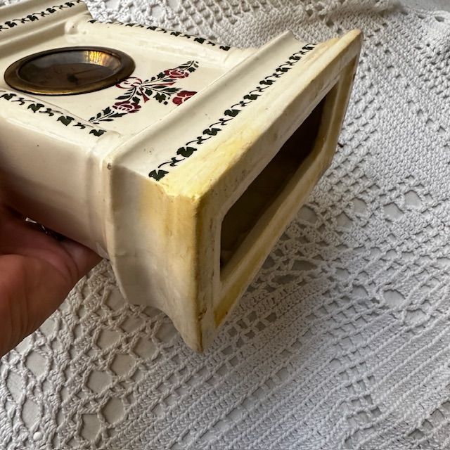 Часы настольные 19 см фарфор Германия реставрация