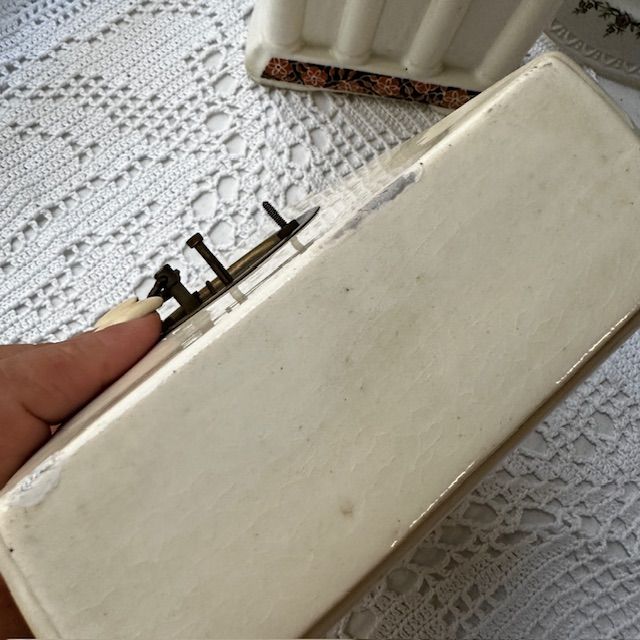 Часы настольные 19 см фарфор Германия реставрация