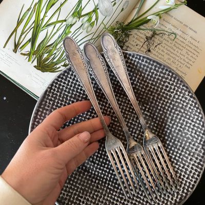 Вилка столовая 21 см серебрение Швеция