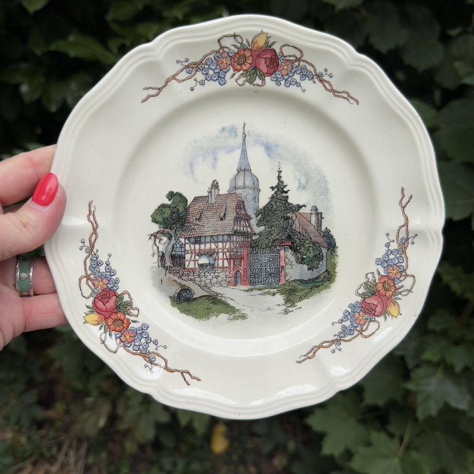 Тарелка Sarreguemines Obernai 21 см Франция    