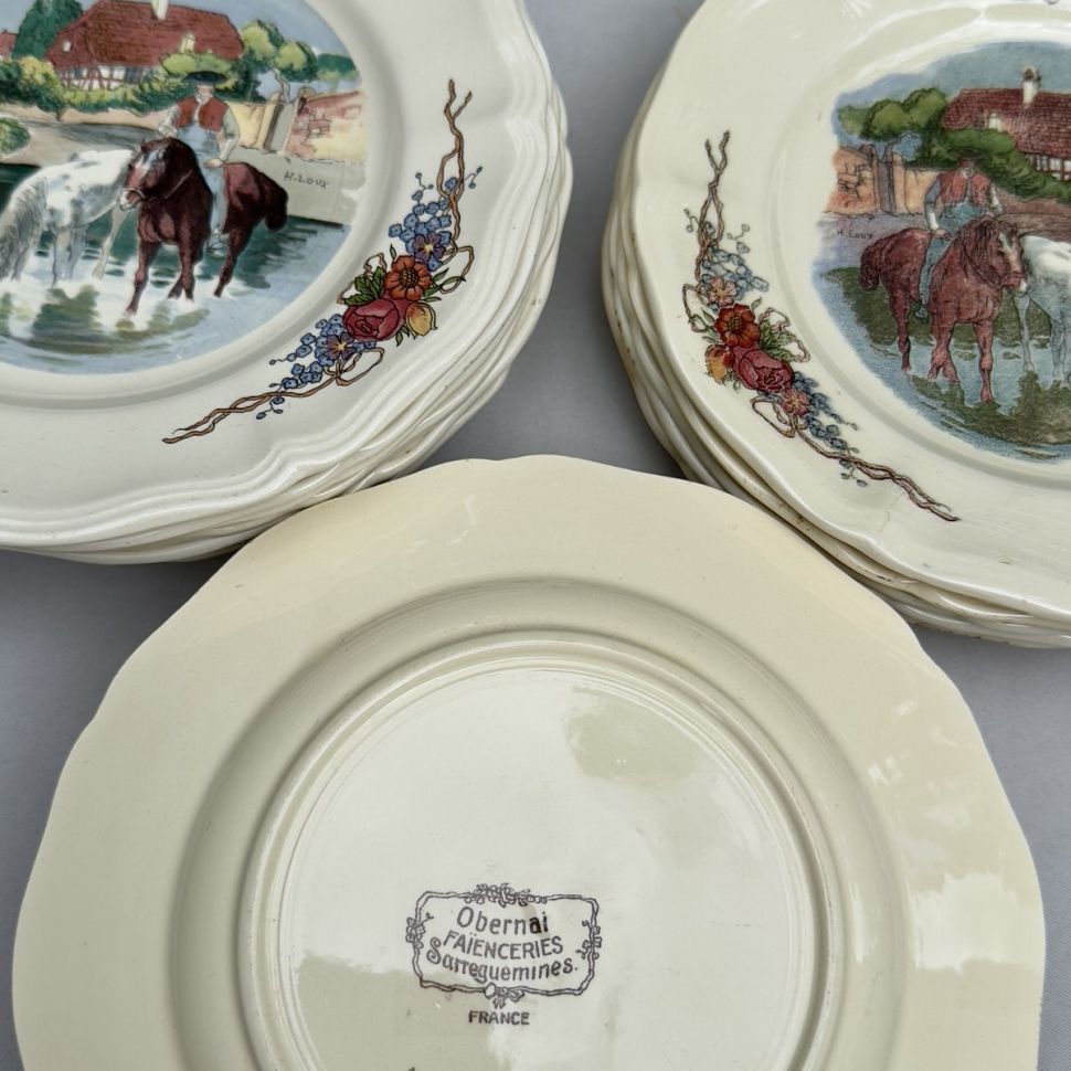 Тарелка Sarreguemines Obernai 21 см Франция    