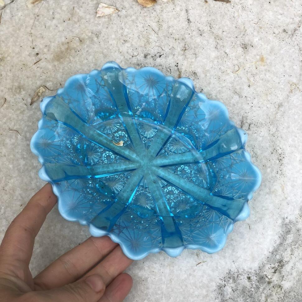 Мыльница 16 см стекло