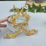 Икорница 14 см хрусталь золочение 
