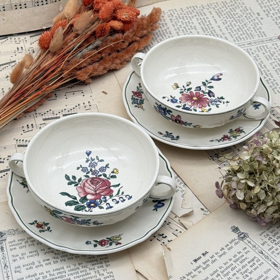 Бульонная пара Alt Strassburg ВиллеройБох 400 мл фарфор Германия 