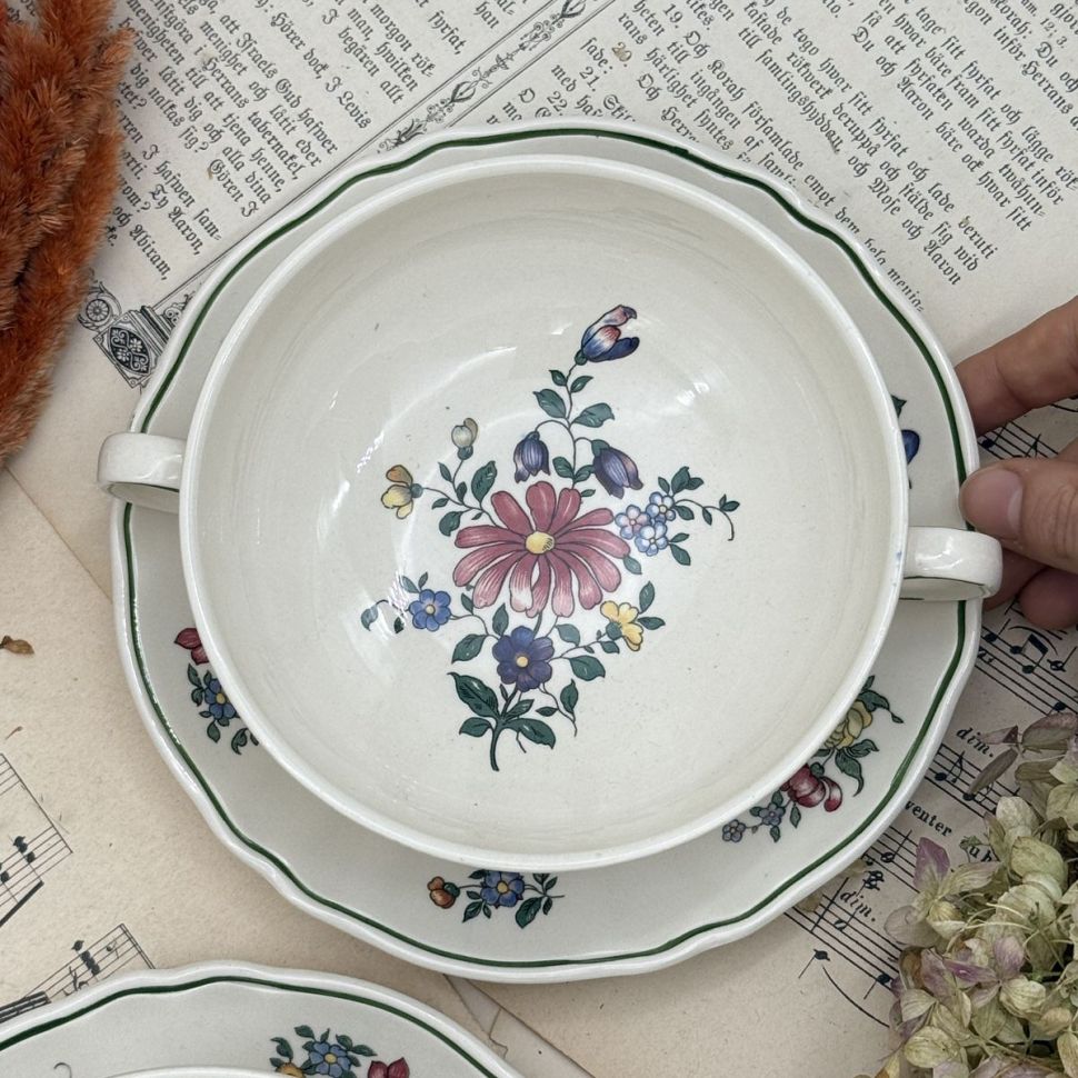 Бульонная пара Alt Strassburg ВиллеройБох 400 мл фарфор Германия 