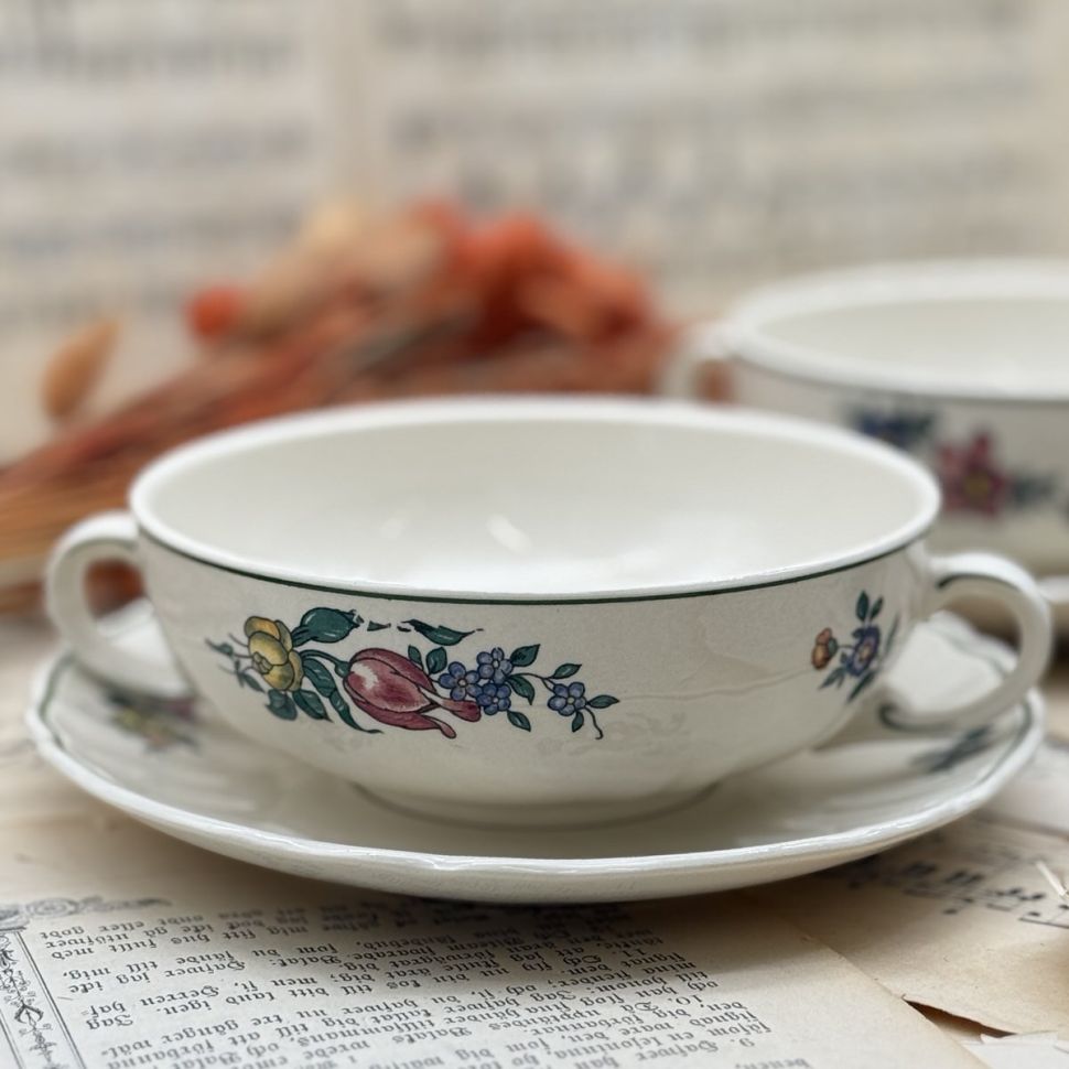 Бульонная пара Alt Strassburg ВиллеройБох 400 мл фарфор Германия 