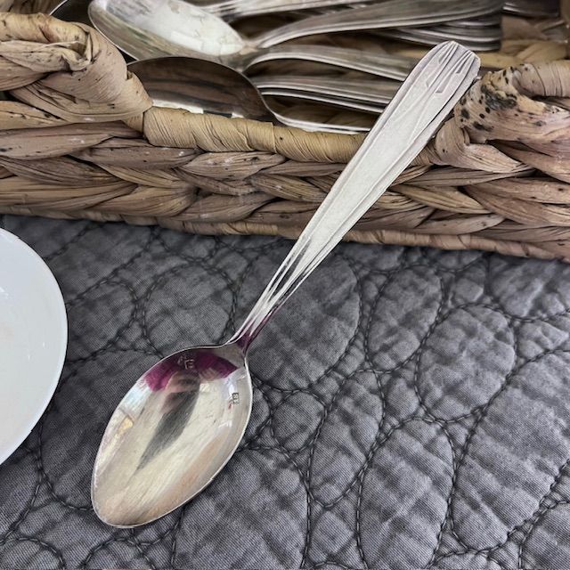 Ложка чайная 14 см серебрение Ардеко Франция