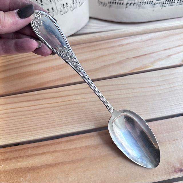 Ложка столовая 22 см серебрение Арнуво Франция