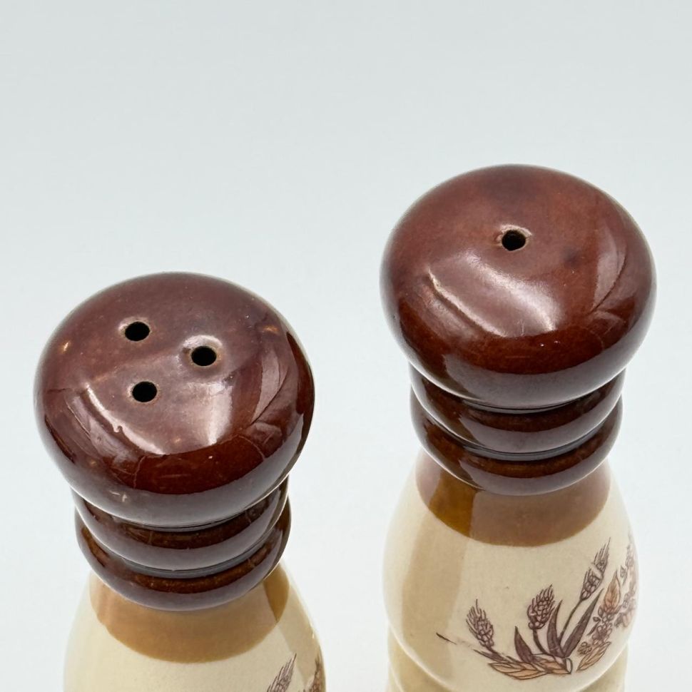 Солонка и перечница 16 см керамика набор 2 предмета