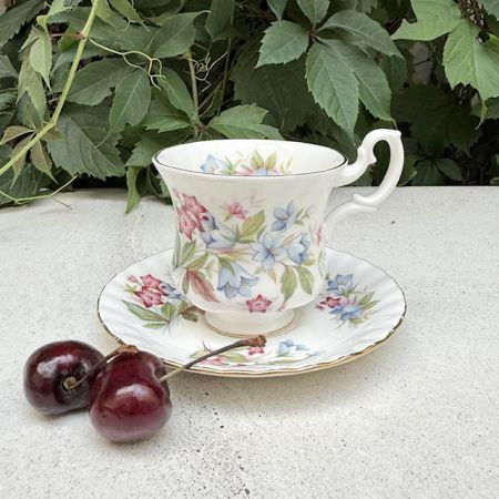 Кофейная пара Royal Albert Summertime Bourton 150 мл Англия 