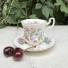 Кофейная пара Royal Albert Summertime Bourton 150 мл Англия 
