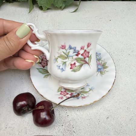 Кофейная пара Royal Albert Summertime Bourton 150 мл Англия 