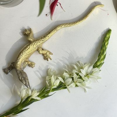 Статуэтка Ящерица 23 см бронза