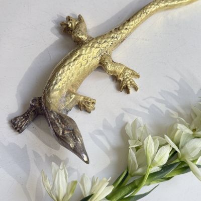 Статуэтка Ящерица 23 см бронза