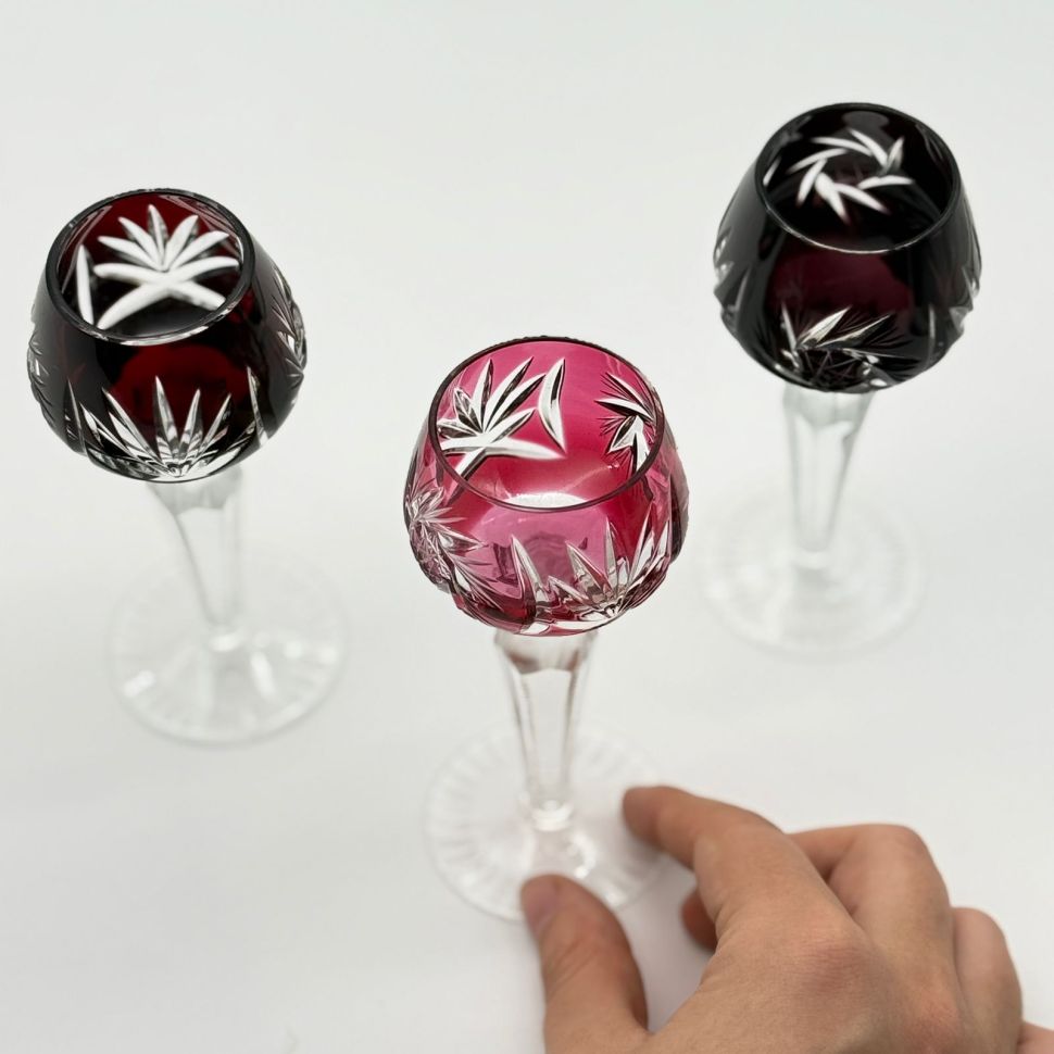 Рюмка Anna Hutte набор 3 шт. 55 мл накладной хрусталь Германия