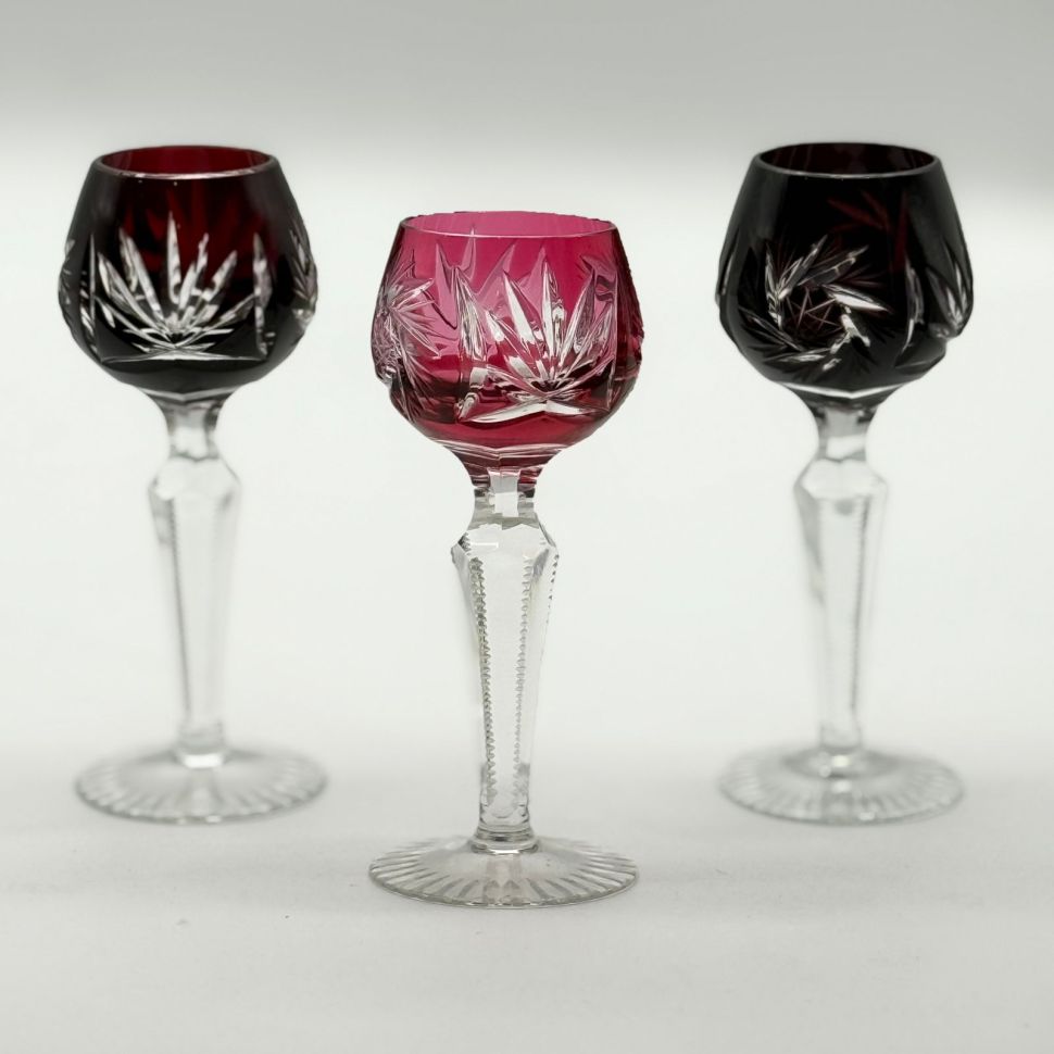 Рюмка Anna Hutte набор 3 шт. 55 мл накладной хрусталь Германия