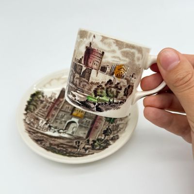 Кофейная пара Johnson Bros Королевские дома 100 мл Англия