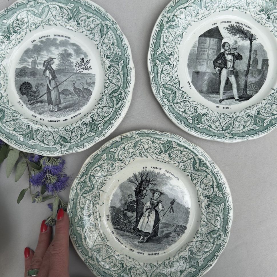 Тарелка Greil & Montereau  Les Aninax Intelligents №7 20 см Франция  