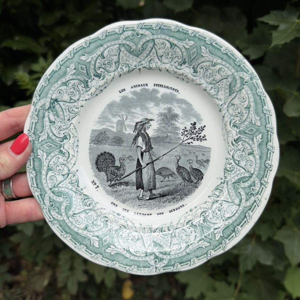 Тарелка Greil & Montereau  Les Aninax Intelligents №7 20 см Франция  