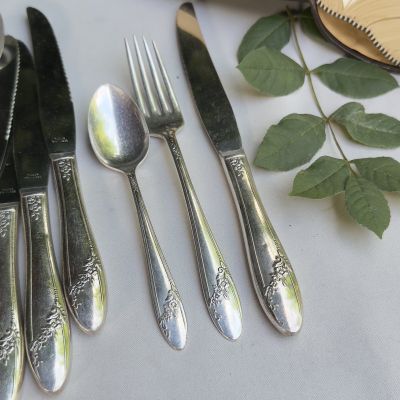 Ложка чайная Oneida Community Queen Bess 16 см серебрение США