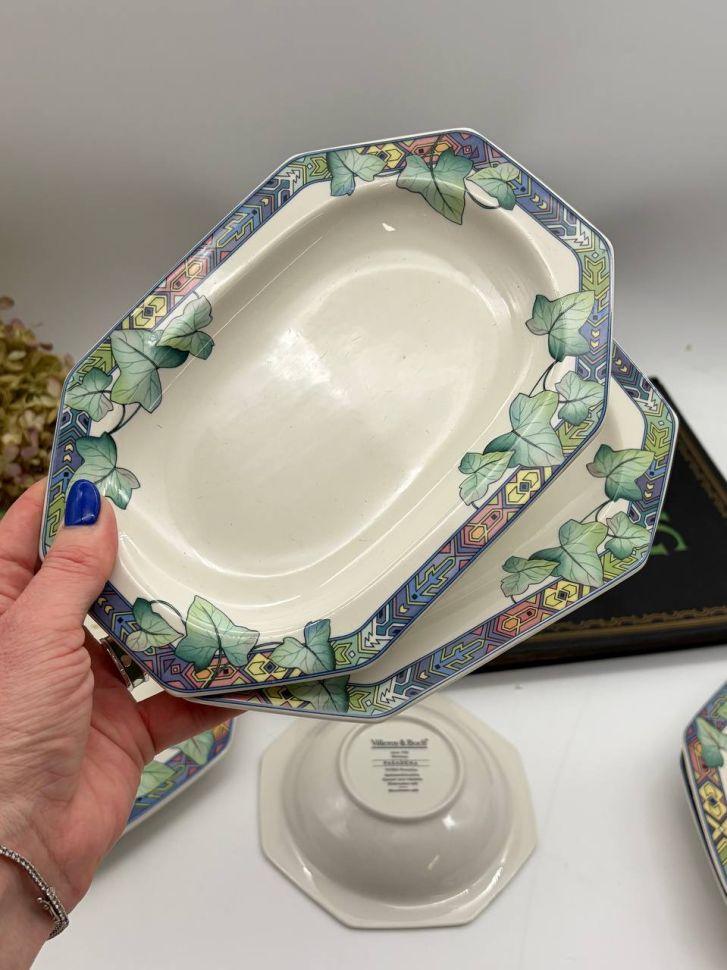 Блюдо селедочница ВиллеройБох Pasadena 21 см фарфор Германия