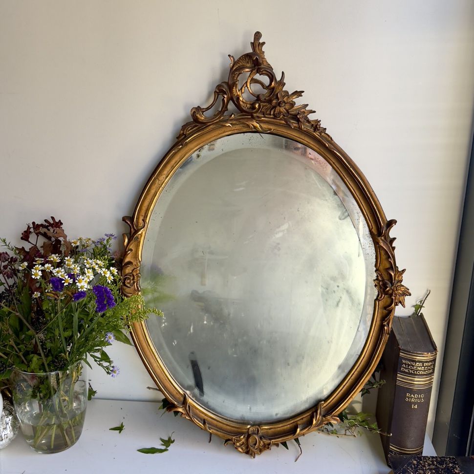 Дворцовое зеркало 82 см ручная работа Франция