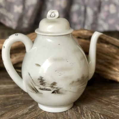 Чайник костяной фарфор, ручная роспись