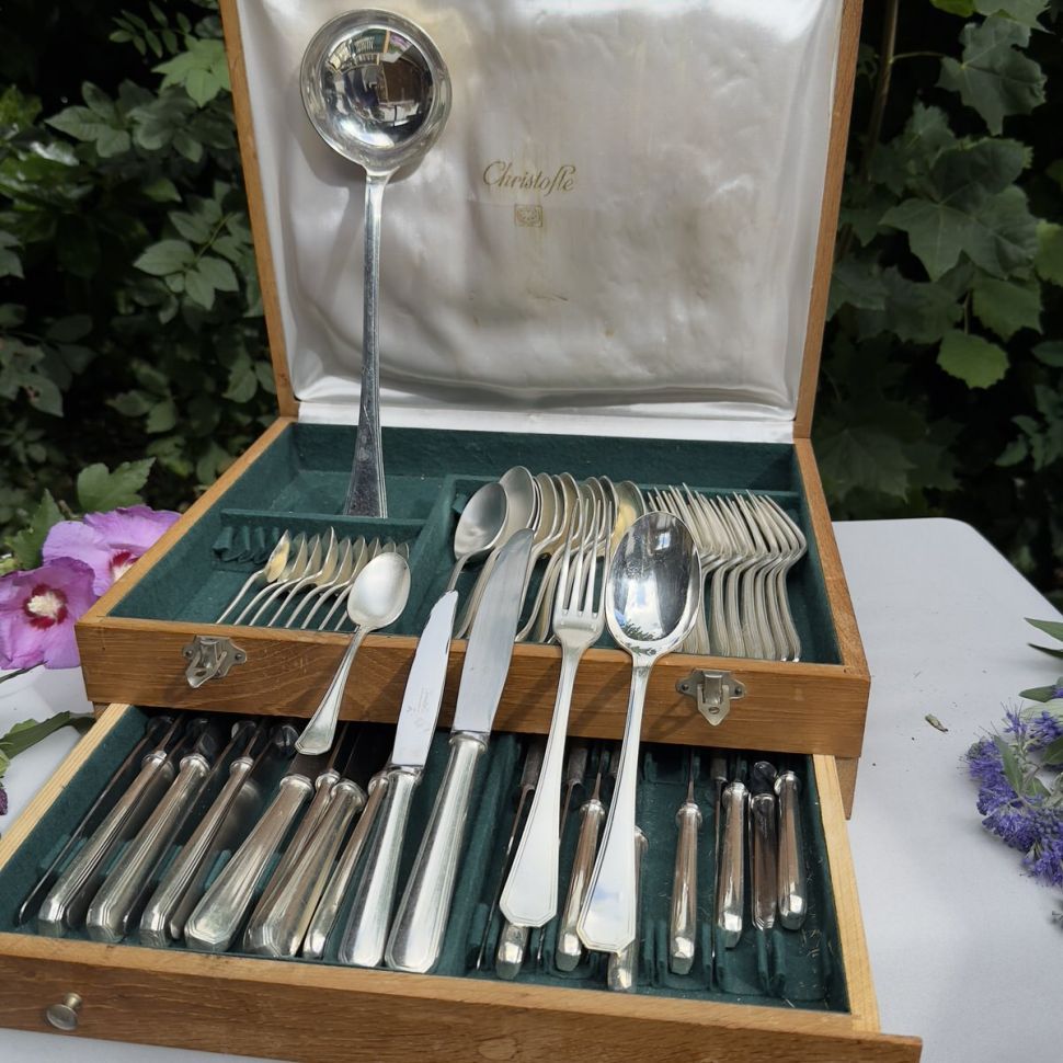 Ложка чайная Christofle America 14 см серебрение Франция