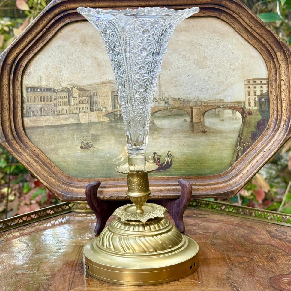 Ваза центр стола 30 см хрусталь Франция