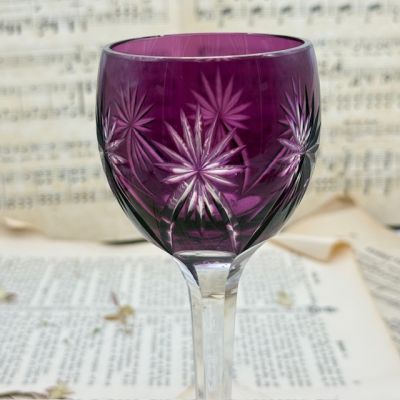 Бокал Anna Hutte фиолетовый 180 мл накладной хрусталь Германия 