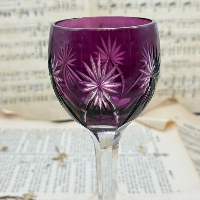 Бокал Anna Hutte фиолетовый 180 мл накладной хрусталь Германия 