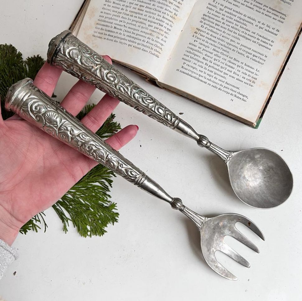 Вилка ложка для салата 29 см набор