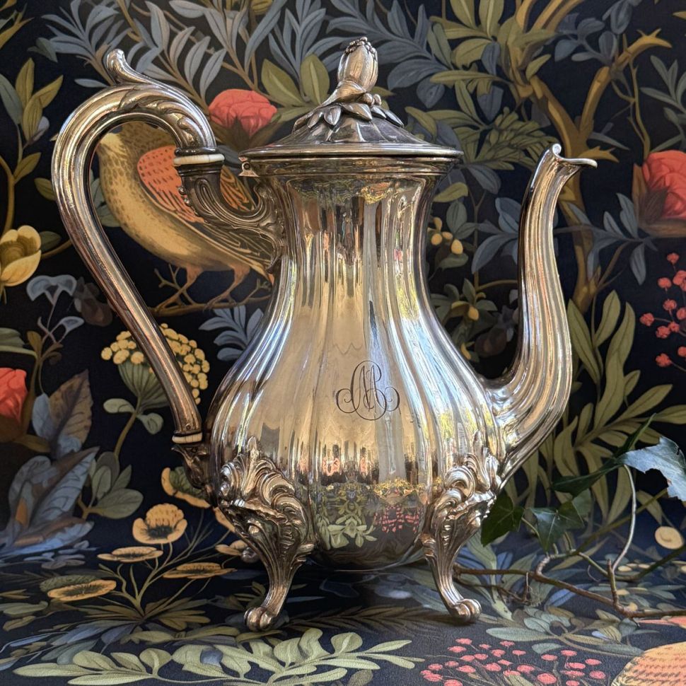 Чайник кофейник Christofle 1,5 л серебрение Франция 