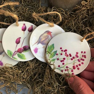 Подвес Ягоды фарфор