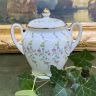 Cахарница молочник U.F. Limoges набор 2 предмета Франция