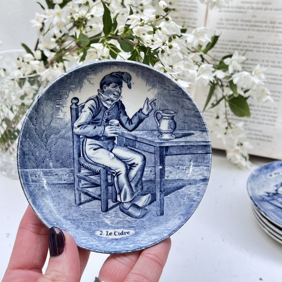  Блюдце "Алкоголики" 11 см Le Cidre Delfts By Boch Голландия