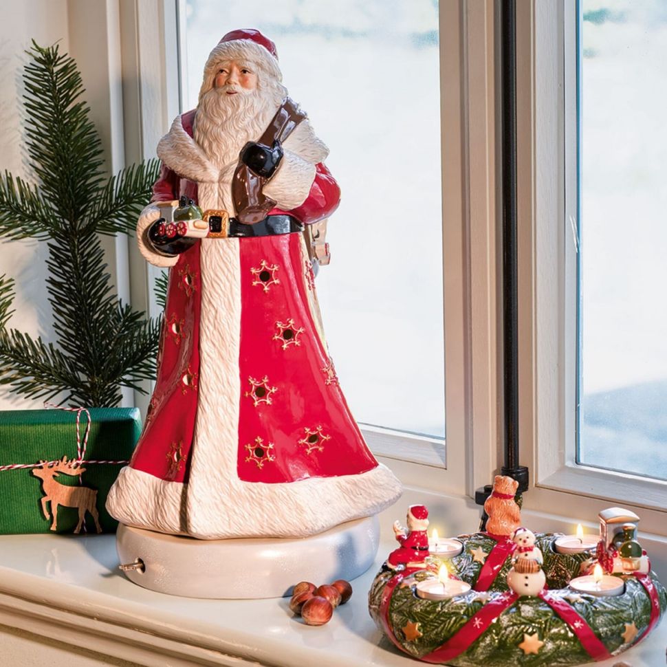 Подсвечник музыкальный ВиллеройБох Christmas Toy's Санта 45 см Германия