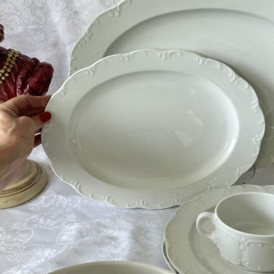 Блюдо Rosenthal Monbijou белый 33 см Германия 2 категория