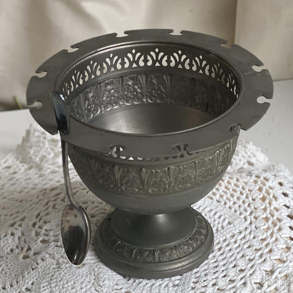 Ваза подставка для ложек олово