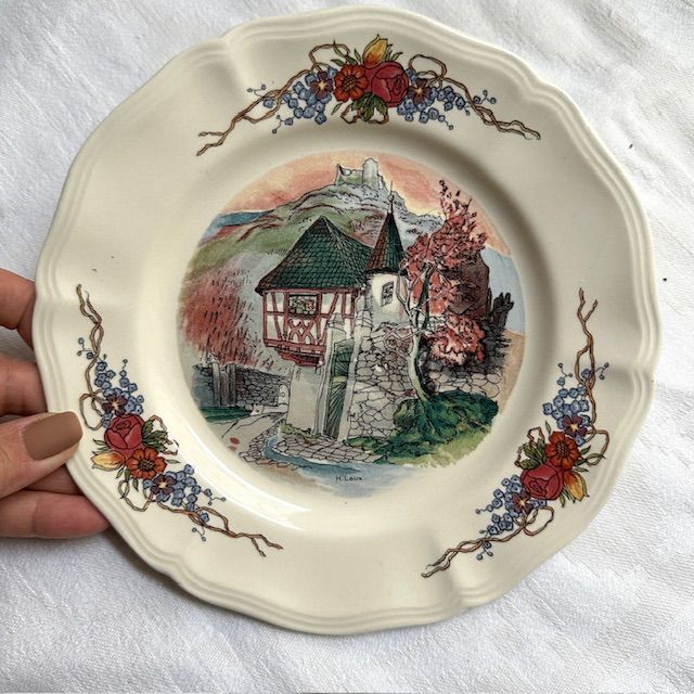 Тарелка Sarreguemines Obernai 21 см Франция