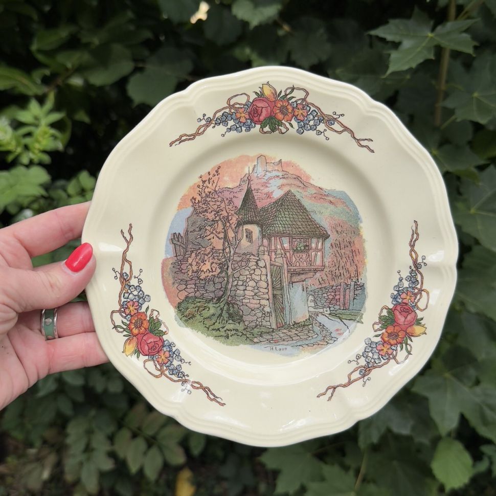 Тарелка Sarreguemines Obernai 21 см Франция