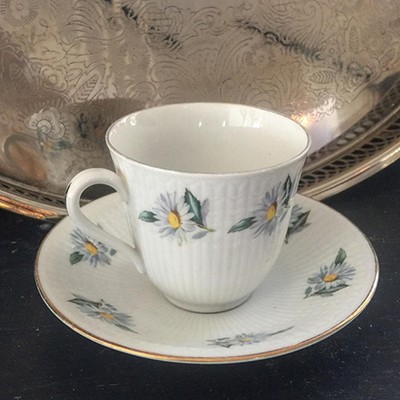 Кофейная пара Rorstrand фарфор Ромашки