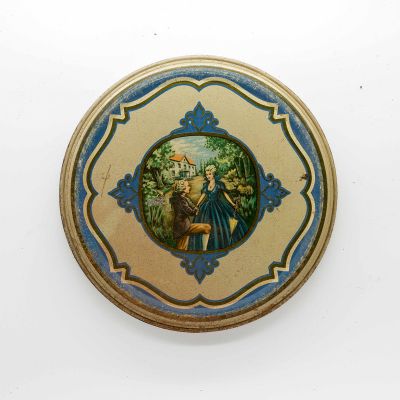 Банка жестяная Сцена в саду