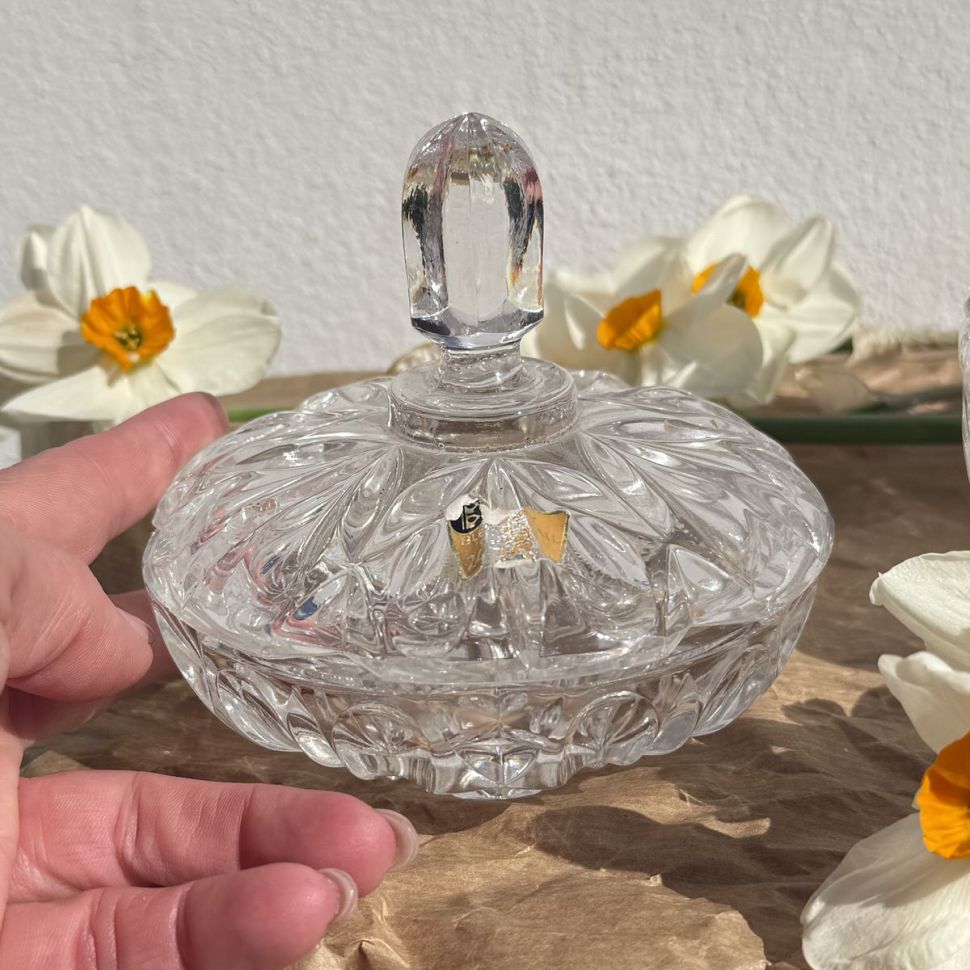 Шкатулка 10 см хрусталь Германия