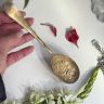 Ложка сервировочная Роза 22 см серебрение